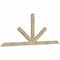 Ekena Millwork Saratoga Rough Sawn Timber Gable Bracket, Douglas Fir, 96"W x 36"H x 2"D x 4"F, 9/12 Pitch GBW096X36X0204SAR00RDF - alternate 2